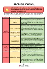 Preview for 28 page of Russell Hobbs RHFM2363 User Manual