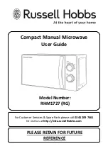 Russell Hobbs RHM1727 User Manual preview