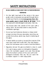 Preview for 9 page of Russell Hobbs RHM1731 B User Manual