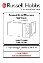 Russell Hobbs RHM2063-AH User Manual preview