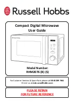 Preview for 1 page of Russell Hobbs RHM2076 User Manual