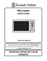 Preview for 1 page of Russell Hobbs rhm2574 User Manual