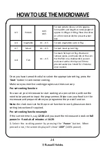 Preview for 24 page of Russell Hobbs RHMD804 User Manual