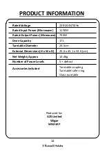 Preview for 12 page of Russell Hobbs RHMM713 User Manual