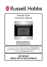 Preview for 1 page of Russell Hobbs RHPYRO6503B SS Instruction Manual