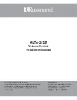 Preview for 12 page of Russound ALTX-2 Installation Manual