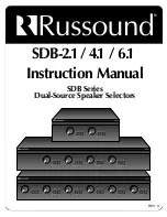 Russound SDB Instruction Manual preview