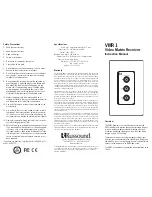 Russound VMR1 Instruction Manual preview