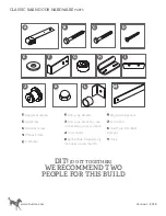 Preview for 3 page of RUSTICA CLASSIC BARN DOOR HARDWARE Assembly Instructions Manual