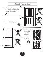 Preview for 5 page of RUSTICA Double X Door Assembly Instructions