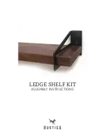 Preview for 1 page of RUSTICA LEDGE SHELF KIT Assembly Instructions