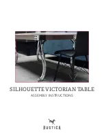 Preview for 1 page of RUSTICA SILHOUETTE VICTORIAN TABLE Assembly Instructions Manual