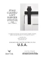 Preview for 1 page of RUSTICA STAG HANGER Installation Instructions