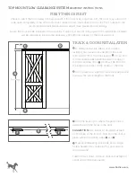 Preview for 6 page of RUSTICA TOP MOUNT LOW CLEARANCE Assembly Instructions Manual