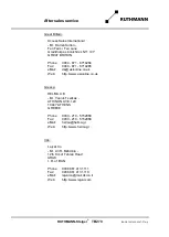 Preview for 8 page of RUTHMANN 27409 Operating And Maintenance Instructions Manual