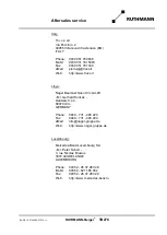 Preview for 9 page of RUTHMANN 27409 Operating And Maintenance Instructions Manual