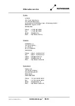 Preview for 11 page of RUTHMANN 27409 Operating And Maintenance Instructions Manual