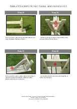 Preview for 5 page of Rutland County Garden Furniture Barleythorpe picnic table and bench set Assembly Instructions Manual