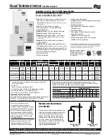 Preview for 1 page of Ruud Tankless Indoor RUTG-53PV Specification Sheet