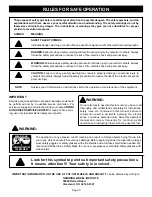 Preview for 3 page of Ryobi C357 Operator'S Manual