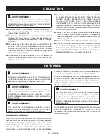 Preview for 20 page of Ryobi P2602 Operator'S Manual