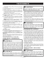 Preview for 44 page of Ryobi RY28061 Operator'S Manual