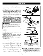 Preview for 20 page of Ryobi RY40505 Operator'S Manual