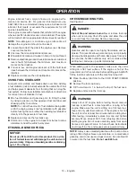 Preview for 17 page of Ryobi RYi2200GR Operator'S Manual