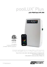 S.R.Smith poolLUX Plus pLX-PL60 Installation Instructions Manual preview