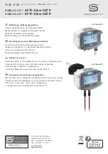 Preview for 1 page of S+S Regeltechnik HYGRASGARD AFTF-EtherCAT P Operating Instructions, Mounting & Installation