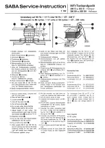 Preview for 23 page of Saba HiFi 305 S Service Instructions Manual