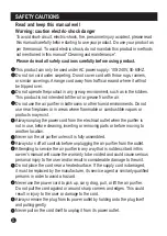 Preview for 12 page of Saba SA-HX03 Instruction Manual