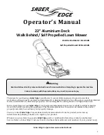 Saber Edge LM-22ABS Operator'S Manual preview