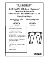 Preview for 1 page of SABINE SW71-R-M1 Operating Manual