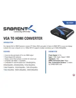 Sabrent DA-VGAH User Manual preview