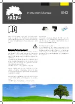 Preview for 2 page of sabya Black bell Instruction Manual