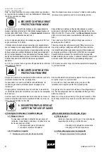 Preview for 10 page of SAF BUFFALO 400 DC Safety Instruction For Use And Maintenance