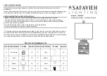 Safavieh Lighting BORIS TBL4268A Manual preview