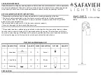 Safavieh Lighting FLL4057A Quick Start Manual preview