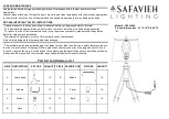 Safavieh Lighting Graham TBL4189A Quick Start Manual preview