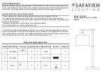 Preview for 1 page of Safavieh Lighting HARLAN TBL4184A Manual