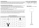 Preview for 1 page of Safavieh Lighting ISLA FLL4048A Manual