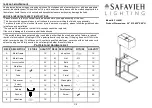 Safavieh Lighting JANSON FLL4081 Manual preview