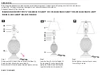 Preview for 2 page of Safavieh Lighting KAIDEN TBL4199A Manual