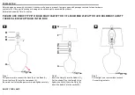 Preview for 2 page of Safavieh Lighting LARZEN TBL4239A Manual