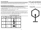 Safavieh Lighting LEENA TBL4034A Manual preview