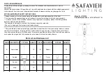 Safavieh Lighting MILLIE LIT4102A Manual preview