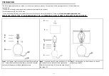 Preview for 2 page of Safavieh Lighting MUSE Manual