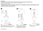 Preview for 2 page of Safavieh Lighting RESSA TBL4225A Quick Start Manual