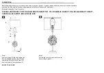 Preview for 2 page of Safavieh Lighting TBL4050A Manual